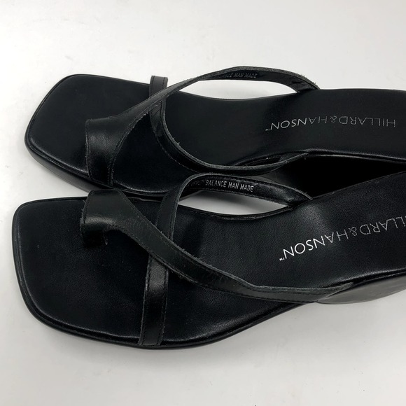 HIllard & Hanson Strappy Platform Sandals Black Size 7 - Picture 8 of 9